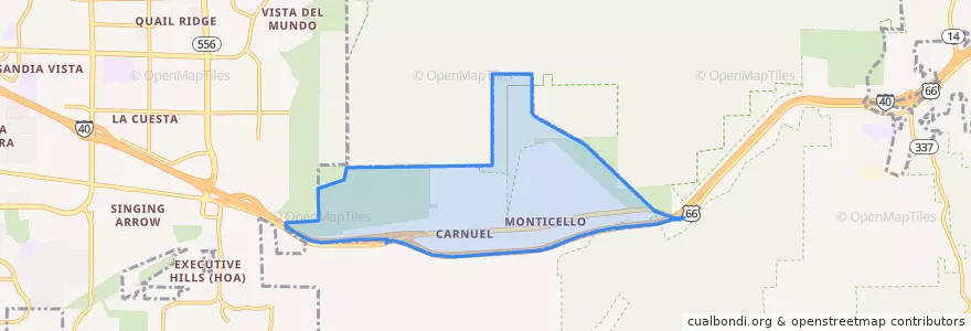 Mapa de ubicacion de Carnuel.