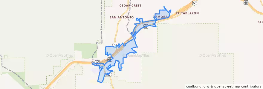 Mapa de ubicacion de Tijeras.
