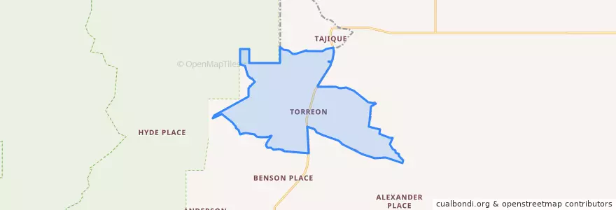 Mapa de ubicacion de Torreon.