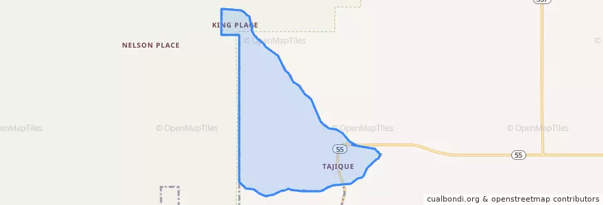 Mapa de ubicacion de Tajique.