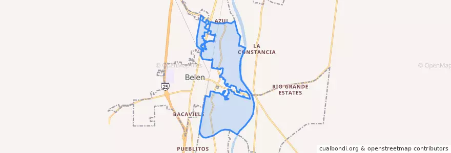 Mapa de ubicacion de Los Trujillos-Gabaldon.
