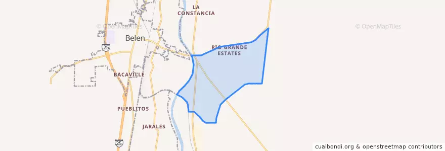 Mapa de ubicacion de Rio Communities.