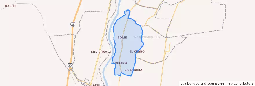 Mapa de ubicacion de Tome-Adelino.