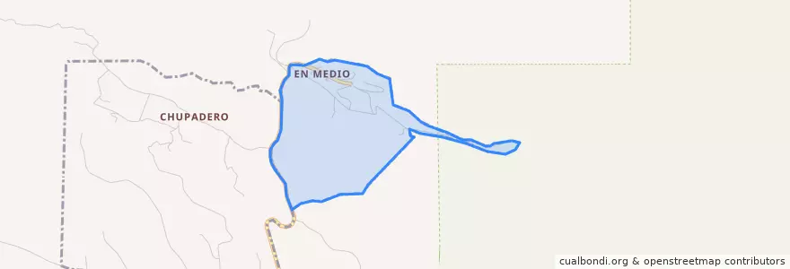 Mapa de ubicacion de Rio en Medio.
