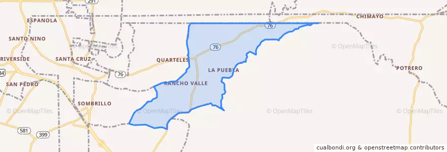 Mapa de ubicacion de La Puebla.