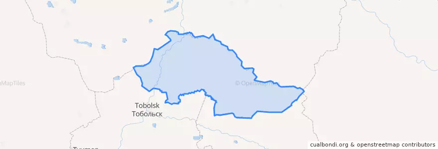 Mapa de ubicacion de Уватский район.