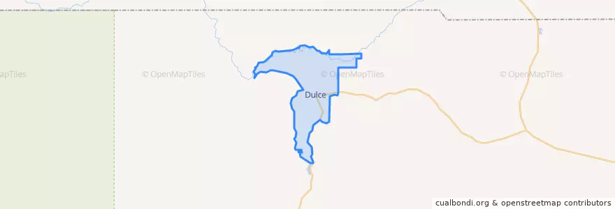 Mapa de ubicacion de Dulce.