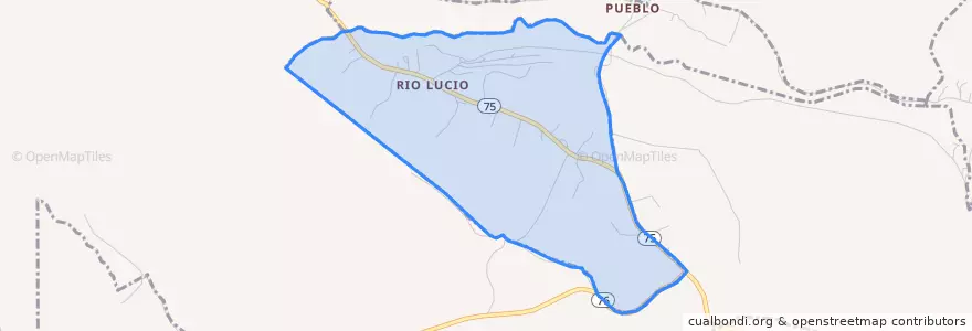 Mapa de ubicacion de Rio Lucio.
