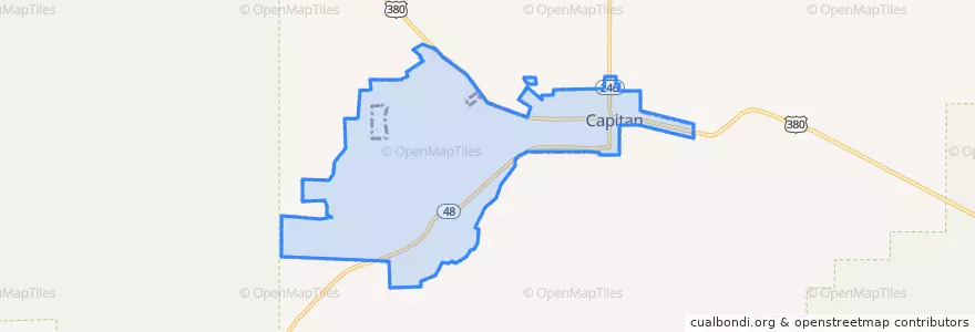 Mapa de ubicacion de Capitan.