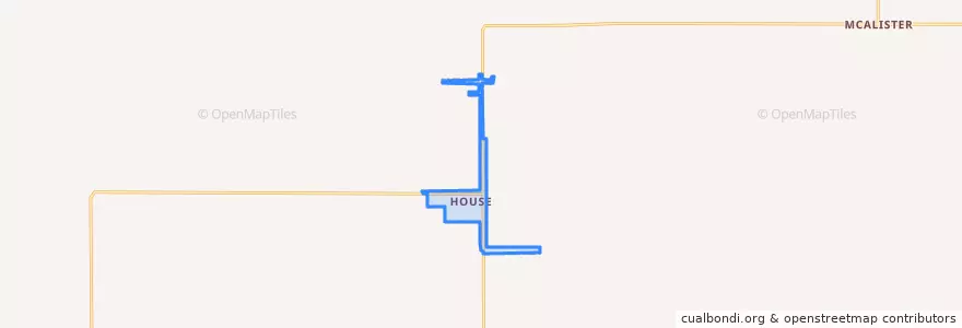 Mapa de ubicacion de House.