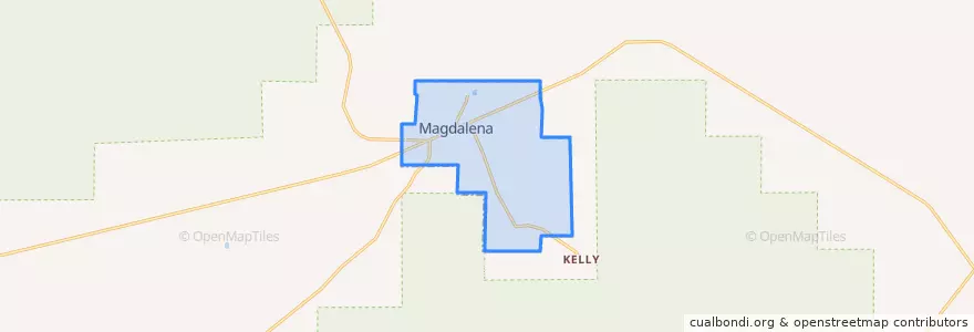Mapa de ubicacion de Magdalena.