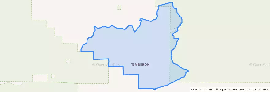 Mapa de ubicacion de Timberon.
