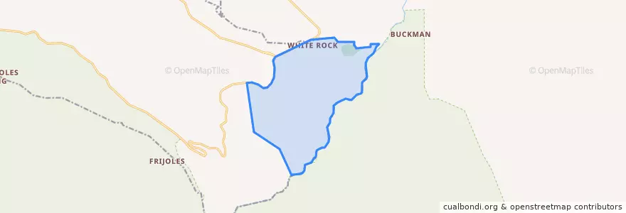 Mapa de ubicacion de White Rock.