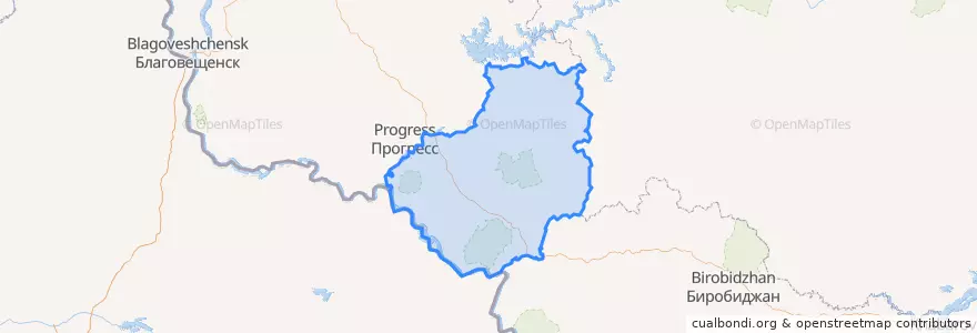 Mapa de ubicacion de Arkharinsky District.