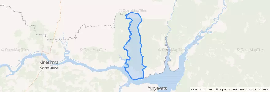 Mapa de ubicacion de Столпинское сельское поселение.