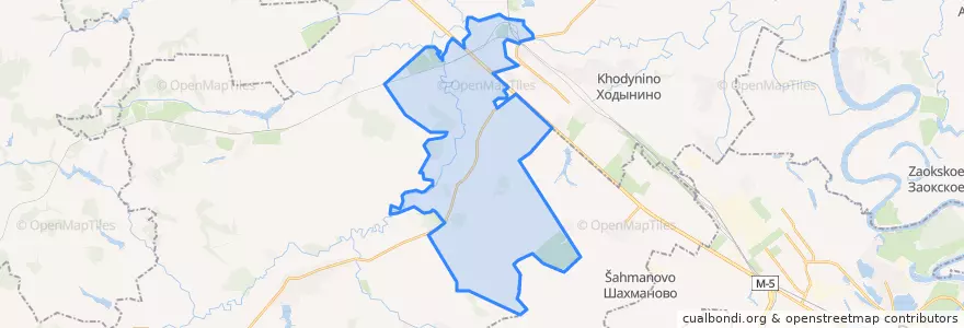 Mapa de ubicacion de Баграмовское сельское поселение.