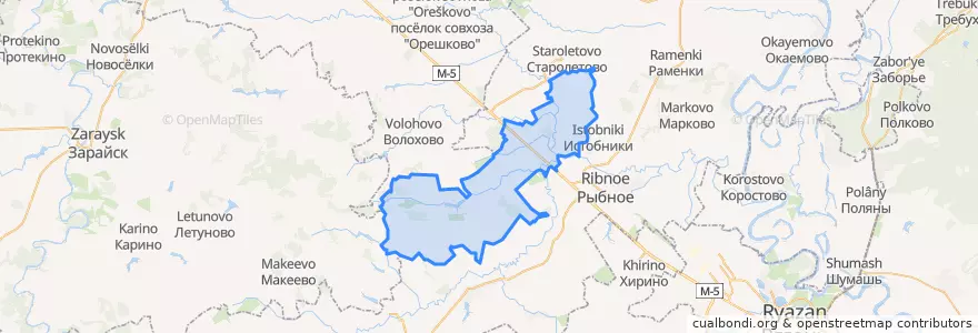 Mapa de ubicacion de Батуринское сельское поселение.