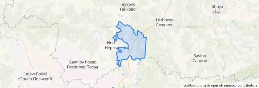Mapa de ubicacion de Морозовское сельское поселение.
