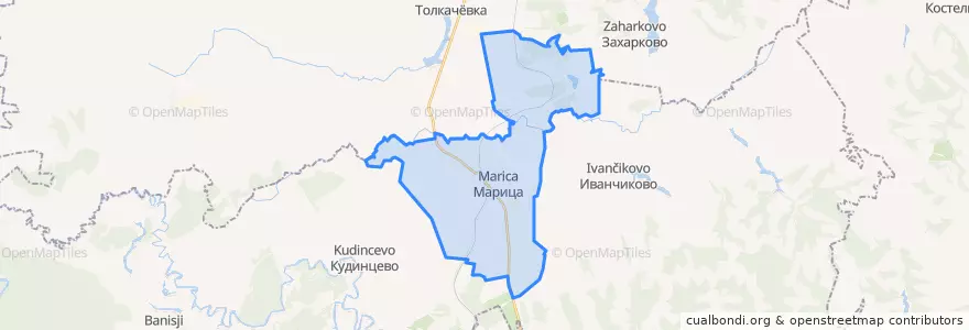 Mapa de ubicacion de Марицкий сельсовет.