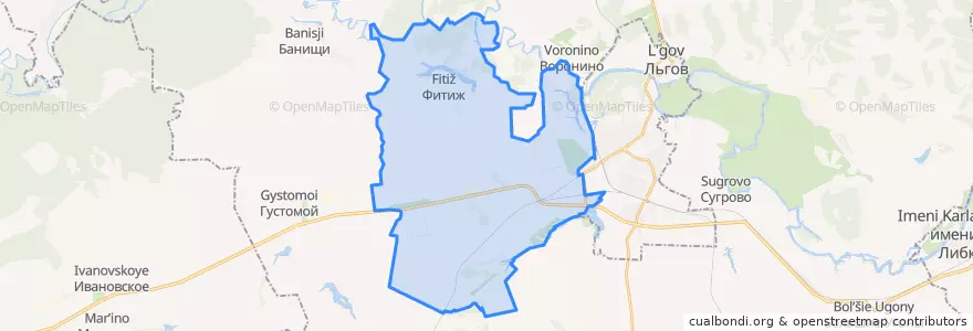 Mapa de ubicacion de Селекционный сельсовет.