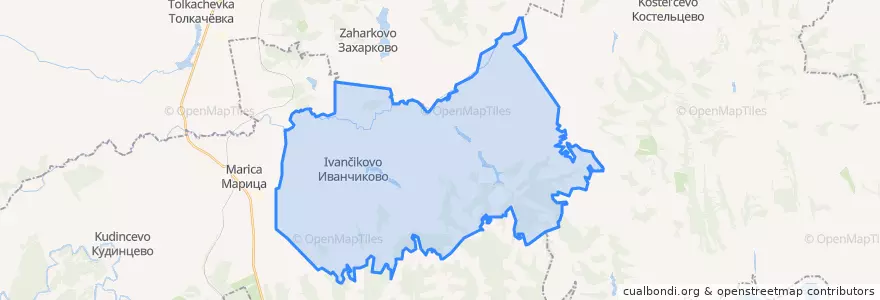 Mapa de ubicacion de Иванчиковский сельсовет.