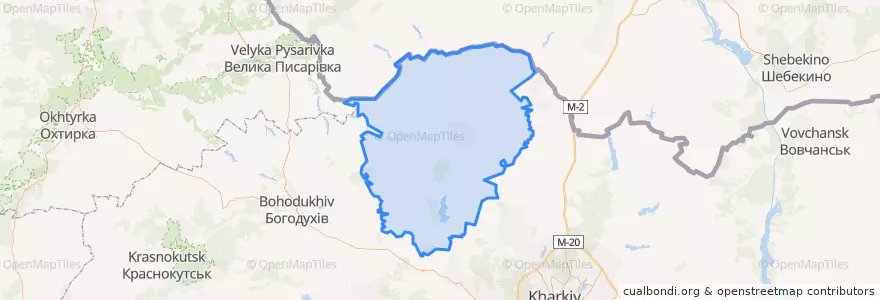 Mapa de ubicacion de Золочівський район.