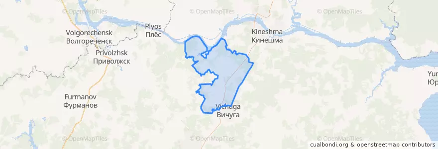 Mapa de ubicacion de Сунженское сельское поселение.