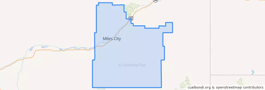 Mapa de ubicacion de Custer County.
