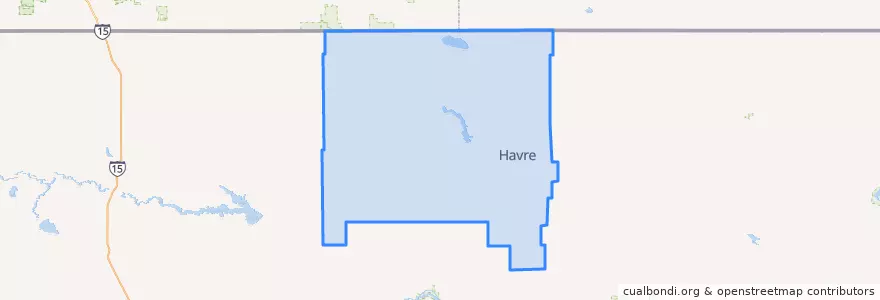 Mapa de ubicacion de Hill County.