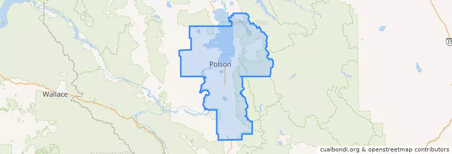 Mapa de ubicacion de Lake County.