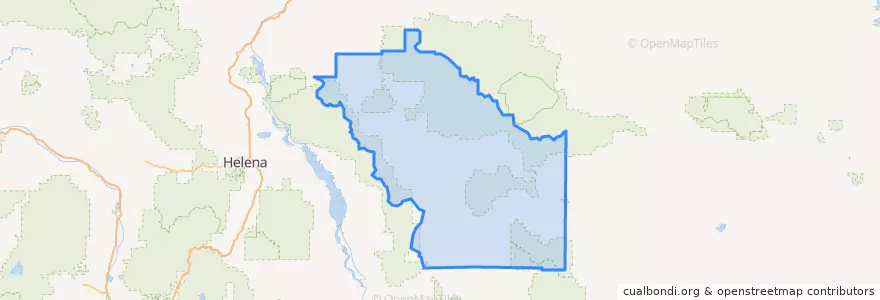 Mapa de ubicacion de Meagher County.