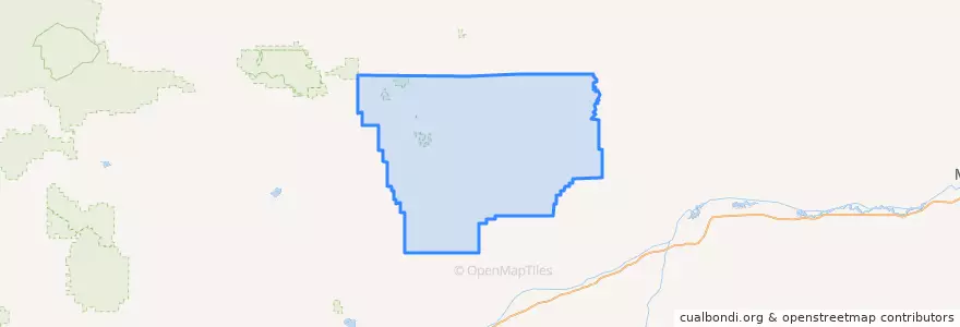Mapa de ubicacion de Musselshell County.