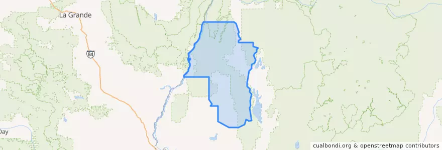Mapa de ubicacion de Adams County.