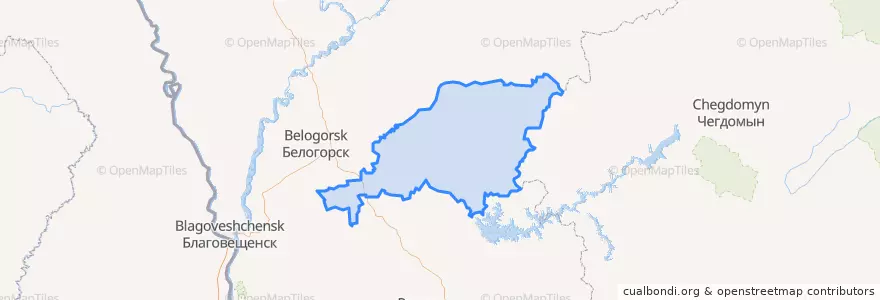 Mapa de ubicacion de Ромненский район.