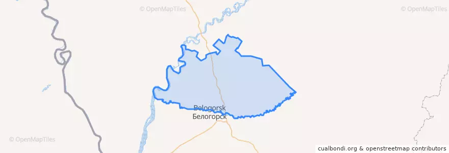 Mapa de ubicacion de Серышевский район.