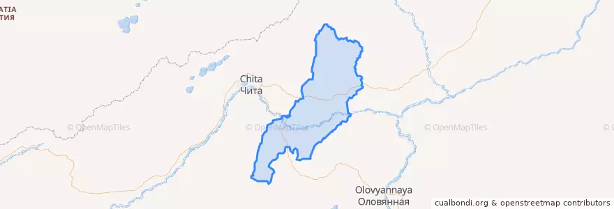 Mapa de ubicacion de Карымский район.