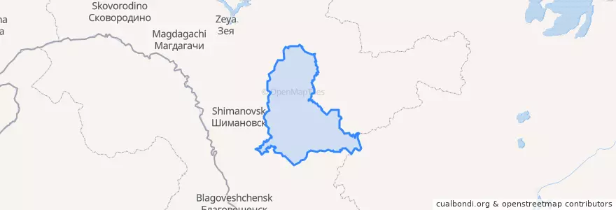 Mapa de ubicacion de マザノフスキー地区.