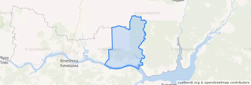 Mapa de ubicacion de Ласкарихинское сельское поселение.