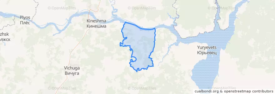 Mapa de ubicacion de Решемское сельское поселение.