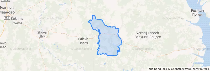 Mapa de ubicacion de Пановское сельское поселение.