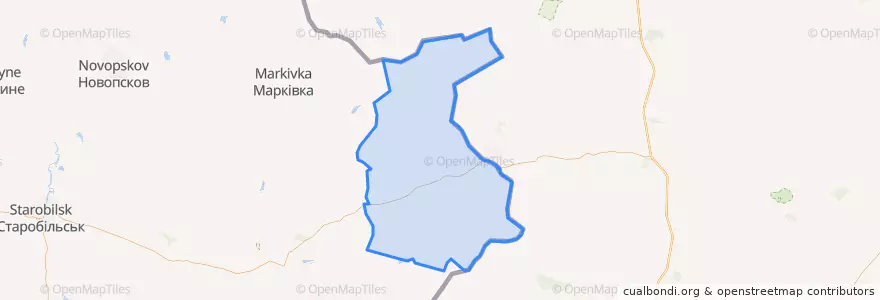Mapa de ubicacion de Rajon Milowe.