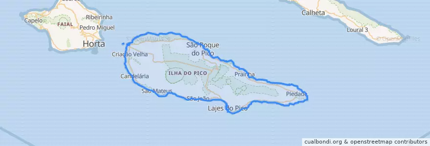 Mapa de ubicacion de Пико.