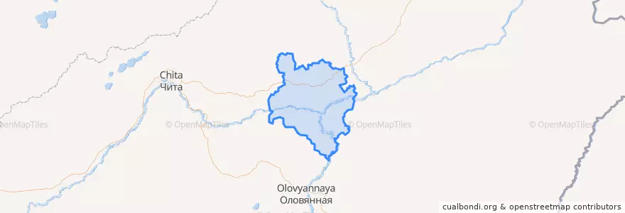 Mapa de ubicacion de Shilkinsky District.
