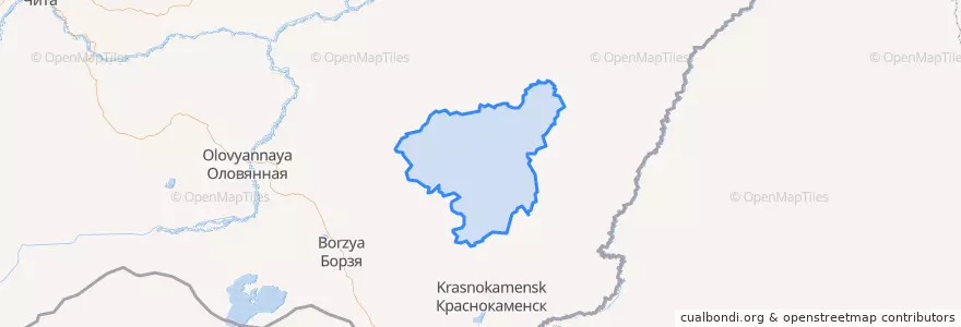 Mapa de ubicacion de Александрово-Заводский район.