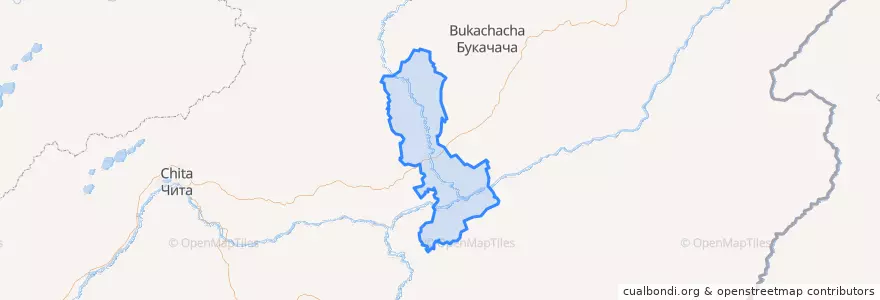 Mapa de ubicacion de Nerchinsky District.