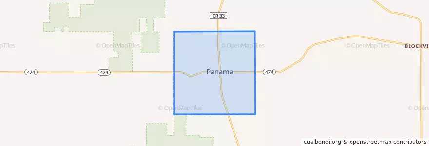 Mapa de ubicacion de Panama.