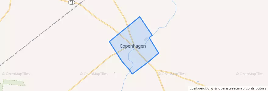 Mapa de ubicacion de Copenhagen.