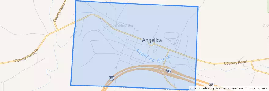 Mapa de ubicacion de Angelica.