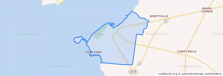Mapa de ubicacion de Sackets Harbor.