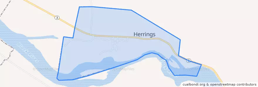 Mapa de ubicacion de Herrings.